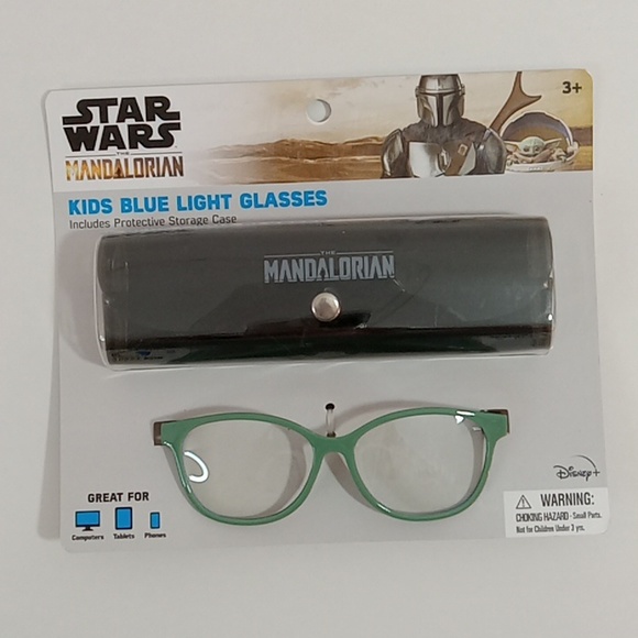 Star Wars Mandalorian Kids Blue Light Blocker Glasses Moss Green Color N… - Picture 9 of 9
